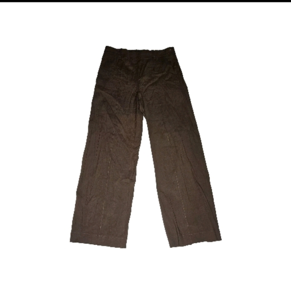 Vince Pintuck-Detailing Linen-Blend Trousers SZ L - Picture 5 of 8